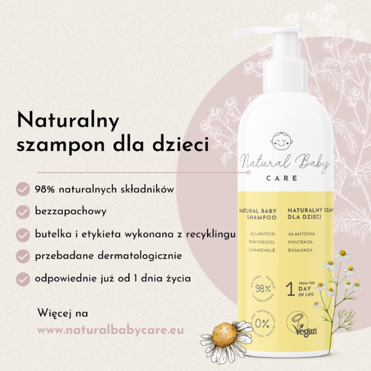 Naturalny szampon dla dzieci od 1 dnia życia