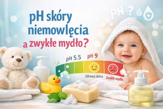 pH skóry niemowlęcia - czy zwykłe mydło to zły pomysł
