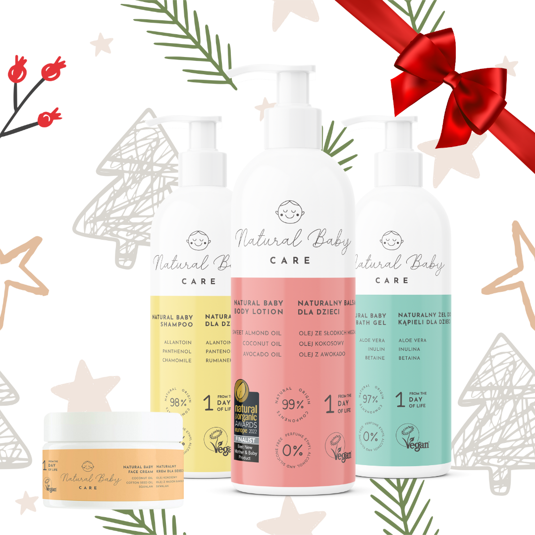 A set of natural cosmetics for children