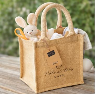 Zestaw naturalnych kosmetyków dla dzieci z torbą jutową