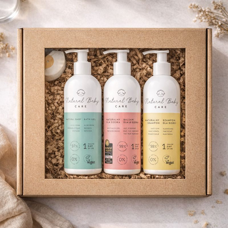 zestaw kosmetyków dla noworodka 